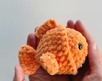NO SEW -Mini Stress Ball Buddies Fish Crochet Pattern – Ocean (PDF Pattern)