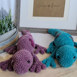 No Sew - Liam die Eidechse Häkelanleitung, Eidechse häkeln, Salamander häkeln, Gepunktete Eidechse, ohne Sew häkeln, Eidechse, Salamander