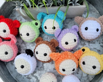No Sew - Mini Stress Ball Buddies Crochet Pattern, Frog Crochet, Bunny Crochet, Bear Crochet, Cat Crochet, Quick Market, Easy Make