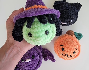 NO SEW - Mini Stress Ball Buddies Spooky Series Vol. 1 - Halloween (PDF Pattern)