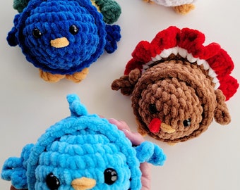 NO SEW - Mini Stress Ball Buddies Feathered Friends Crochet Pattern Bundle - Birds (PDF Pattern)