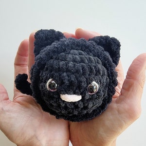 No Sew - Mini Stress Ball Buddies Spooky Cat Hood Muster, interaktives Spielzeug, häkeln, Schnellmarkt, einfach zu machen, keine nähen häkeln, Fidget Spielzeug