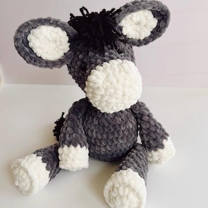 LOW SEW - Clyde the Donkey Crochet Pattern – Plushie (PDF Pattern)