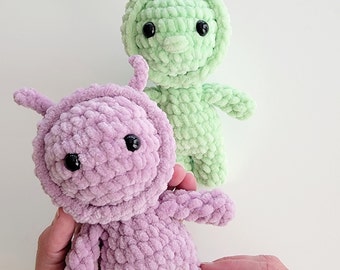 SENZA CUCIRE - Mini Stress Ball Buddies Alieno Modello all'uncinetto - Spazio (Modello PDF)