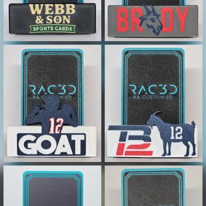 Adjustable Trading Card Stand | Custom 3D Printed Display Holder | Personalized Logo Option image 5