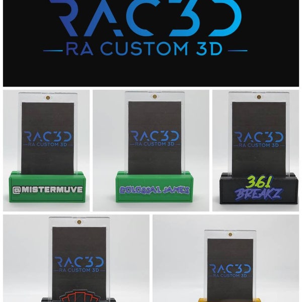 Custom Sports Card Stand Etsy