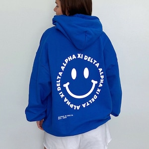Alpha Phi Smiley Face Sorority Sweatshirt Aphi Sorority Apparel
