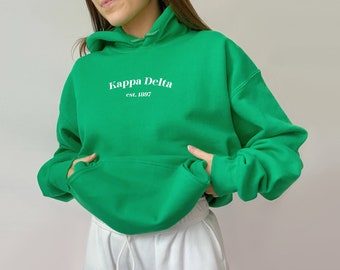 Kappa Delta Green Sorority Sweatshirt | KayDee Sweatshirt | Sorority Hoodie