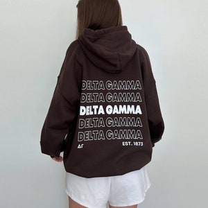 Custom Brown Sorority Sweatshirt | Sorority Apparel | Custom Sorority Hoodie | ALL AVAILABLE ORGANIZATIONS