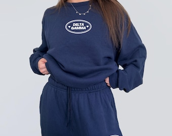 Delta Gamma Trendsetter Sorority Matching Sweat Set | DG Sorority Matching Lounge Set