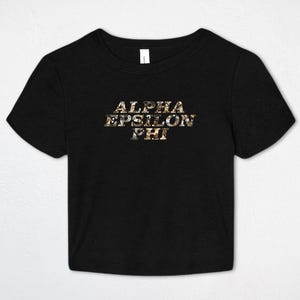 Alpha Epsilon Phi Scout Baby Tee | Alpha Epsilon Phi Apparel | Sorority Merch