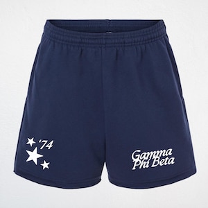 Gamma Phi Beta Starlight Sorority Shorts | Sorority Merch | Custom Sorority Shorts