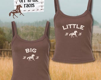 Off To the Races Big Little Reveal Shirts | Sorority Big & Little Reveal Tees and Tanks | Western Cowgirl Theme