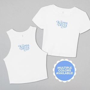 Kappa Delta Signature Crop Top | Kappa Delta Apparel | Sorority Merch