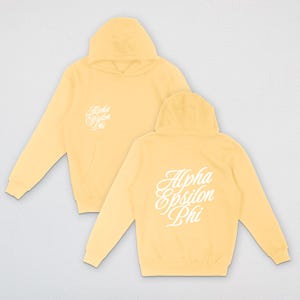 Alpha Epsilon Phi Golden Hour Sorority Sweatshirt | Sorority Apparel | Custom Sorority Hoodie