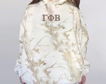 Gamma Phi Beta Classic Camo Embroidered Sorority Sweatshirt