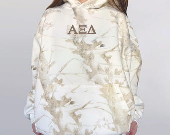 Alpha Xi Delta Classic Camo Embroidered Sorority Sweatshirt