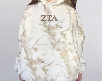 Zeta Tau Alpha Classic Camo Embroidered Sorority Sweatshirt