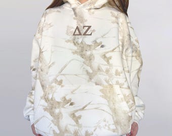 Delta Zeta Classic Camo Embroidered Sorority Sweatshirt