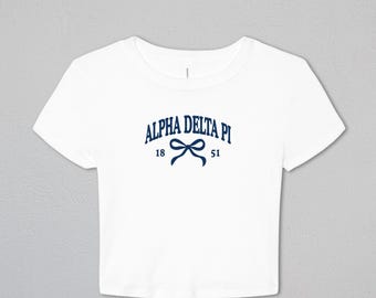 Tied Together Sorority Baby Tee | Custom Sorority Merch | Available for 20+ Sororities