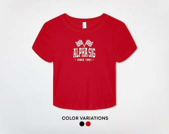 Alpha Sigma Alpha Racing Home Baby Tee | Alpha Sigma Alpha Merch | Sorority Gifts