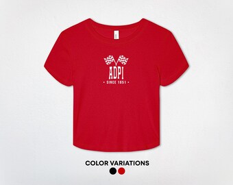 Alpha Delta Pi Racing Home Baby Tee | Alpha Delta Pi Apparel | Sorority Merch