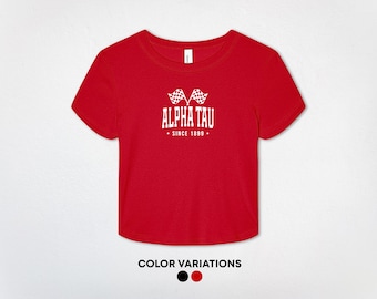 Alpha Sigma Tau Racing Home Baby Tee | Alpha Sigma Tau Merch | Sorority Gifts