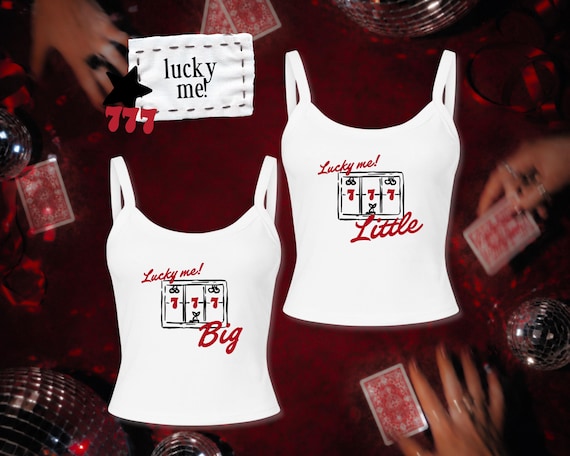 Lucky Me Big Little Reveal Shirts | Sorority Big & Little Reveal Tees and Tanks | Jackpot Theme