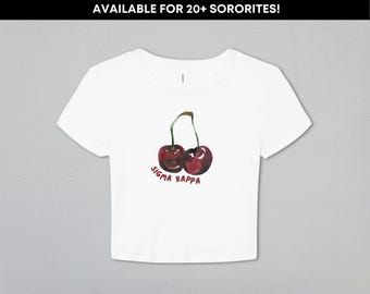 Cherry On Top Sorority Baby Tee | ALL AVAILABLE ORGANIZATIONS