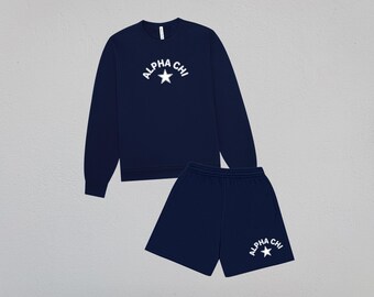 Alpha Chi Omega Allstar Matching Sweat Set