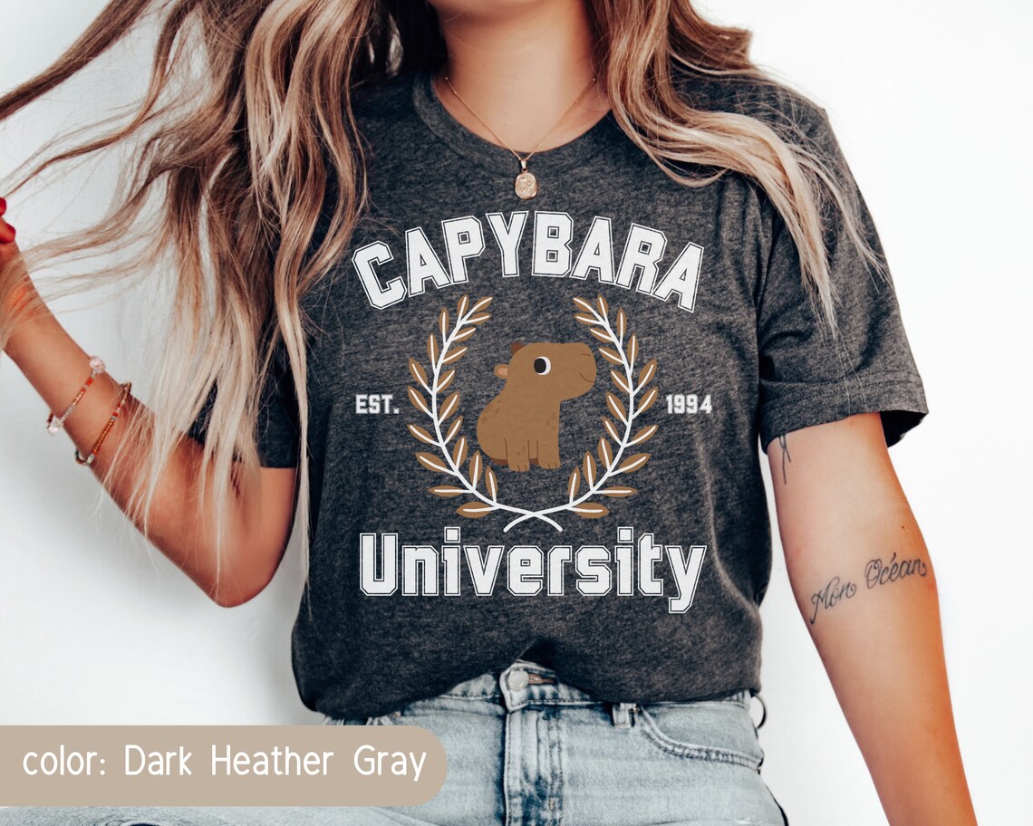 Capybara Shirt, Capybara University, Capybara Gifts, Funny Capybara