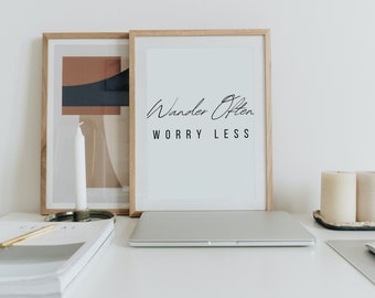 wander often | Wall art printable | travel printable | travel wall art | travel quotes