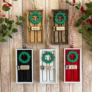 Front door ornament, New home, Housewarming gift, Personalized, Antique door, Realtor gift, First apartment