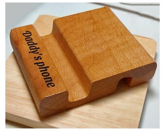 Custom Request | Personalised Cell Phone Stand | Mobile Holder | Anniversary Gift |  Gift for Dad |