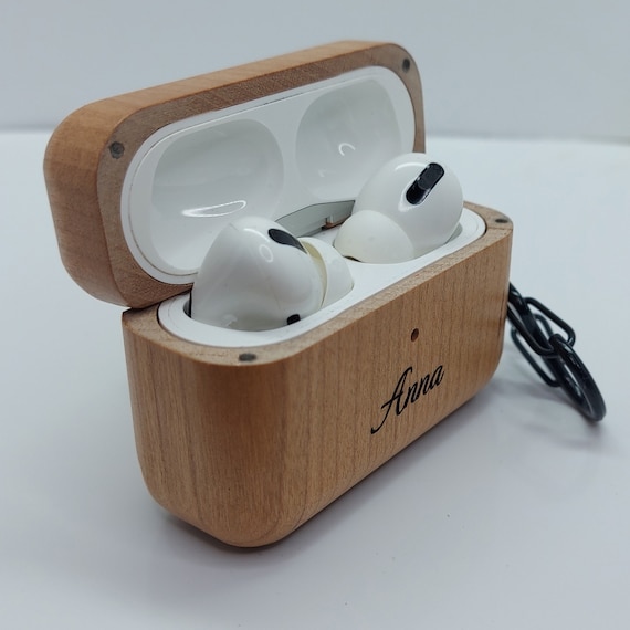 Personalised Airpods Pro Case Wooden Protective Cover for - Main Image