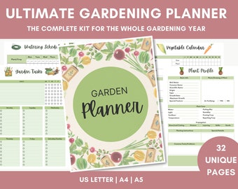 Garden Planner Printable Bundle for Vegetable and Flower - Etsy