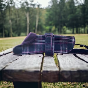 DACHSHUND COUNTRY COAT warm wool tweed check grey blackberry luxury jacket handmade quality adjustable Autumn Winter Christmas gift boxed