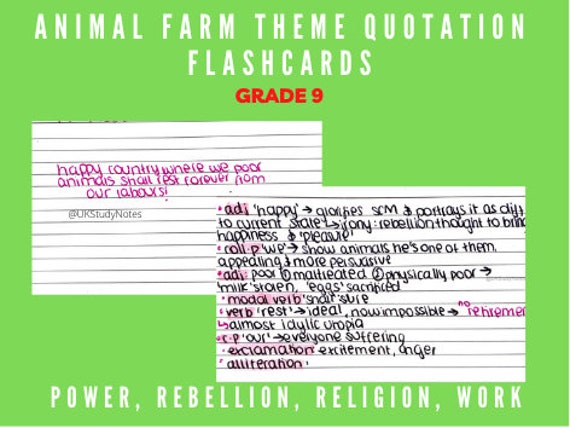 GCSE English Literature: Animal Farm Theme Quotation - Etsy UK GCSE English Literature: Animal Farm Theme Quotation - Etsy UK