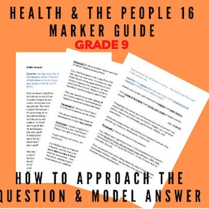 GCSE History: Health and the People 16 Marker Guide