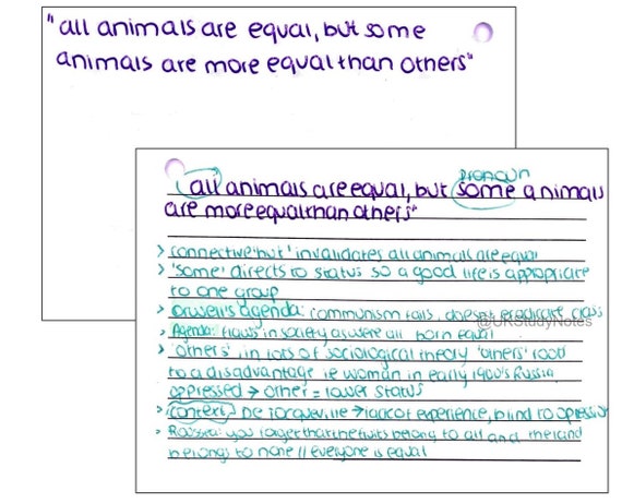 GCSE English Literature: Animal Farm Theme Quotation - Etsy GCSE English Literature: Animal Farm Theme Quotation - Etsy