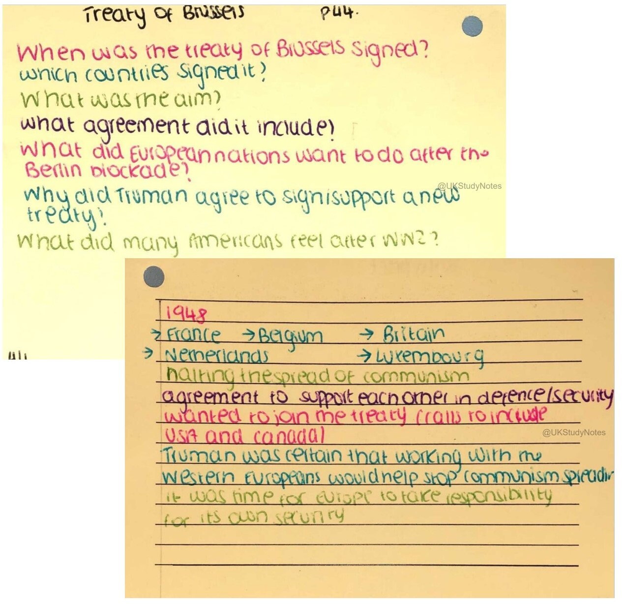 GCSE History Cold War Flashcards Etsy