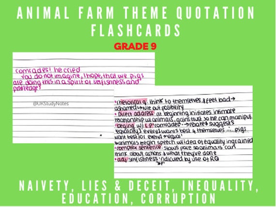 GCSE English Literature Animal Farm: Theme Quotation - Etsy Israel GCSE English Literature Animal Farm: Theme Quotation - Etsy Israel