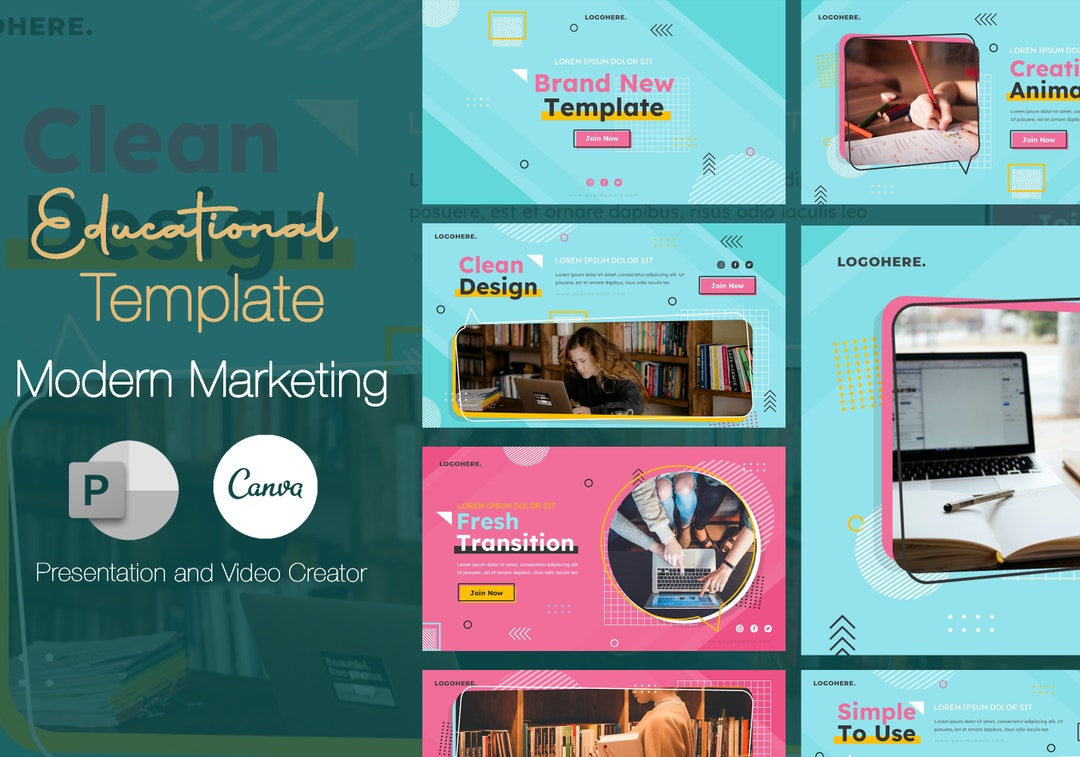 Template for School Presentation High School Presentation Etsy