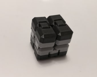 Cubo infinito bicolore, giocattolo antistress