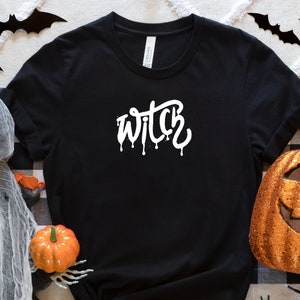 Witch Graphic Tee - Halloween Witch Shirt