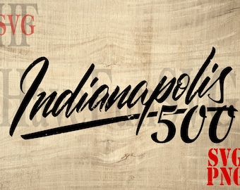 Indianapolis 500 Rennen Design: SVG PNG Clipart (Digitaler Download)