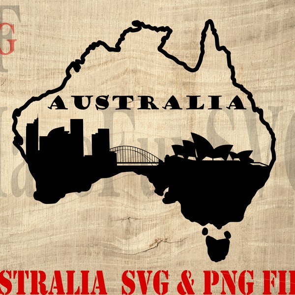 Australia SVG PNG Vector Digital Download Files Shirt Design Cricut Mug Press Clipart Cutting Machine Tote Bag Print Lasercut Love Home