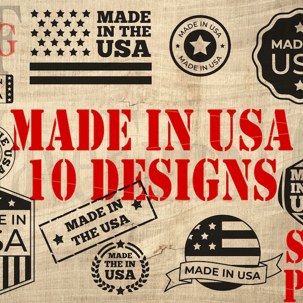 Digital Design Made in USA America US United States Vector svg png Print Instant Download Files Bundle shirt cricut mug press clipart