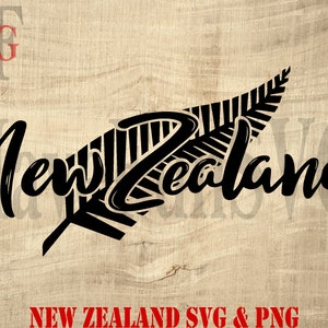 Neuseeland Shirt Designs SVG PNG Vektor Digitaler Download Dateien Datei Cricut Becher Presse Clipart Schneidemaschine Tragetasche Druck Liebe Zuhause Karte