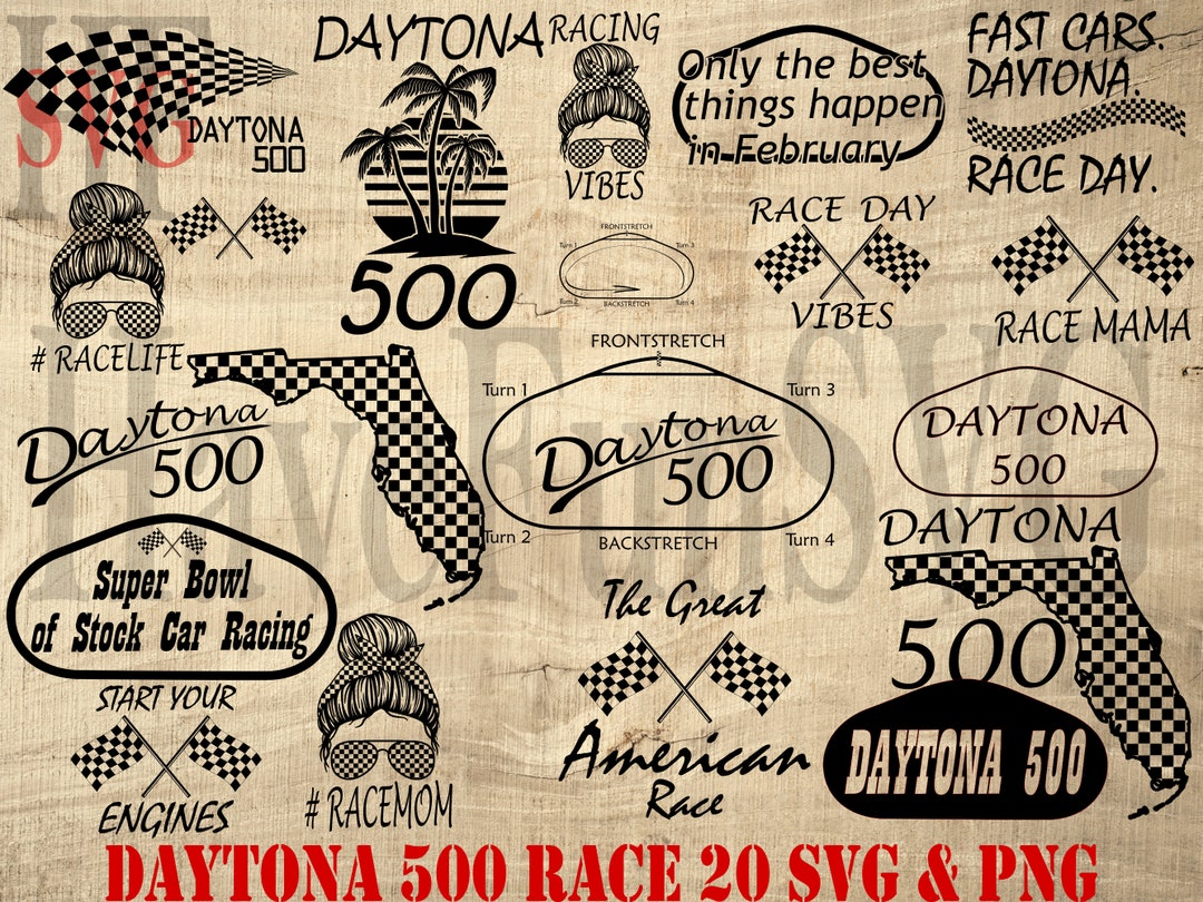 Shirt Design Gift Daytona 500 Mile Race SVG PNG Florida Beach Digital
